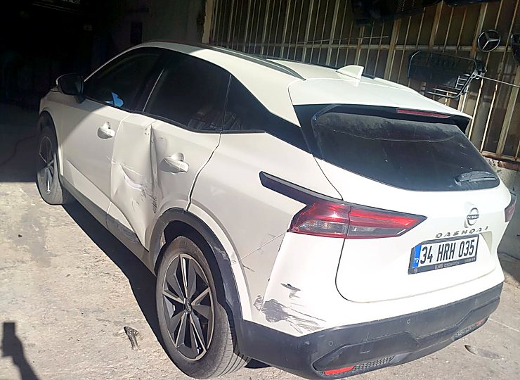 Nissan Qashqai kaporta onarımı sonrası arka bölüm
