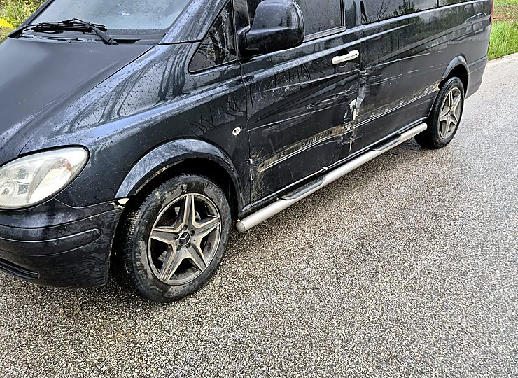 Mercedes Vito kaporta onarımı tamamlandıktan sonra